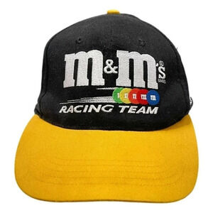 M&Ms Racing Baseball Cap Team  Ken Schrader 36 Black Yellow NASCAR 2000
